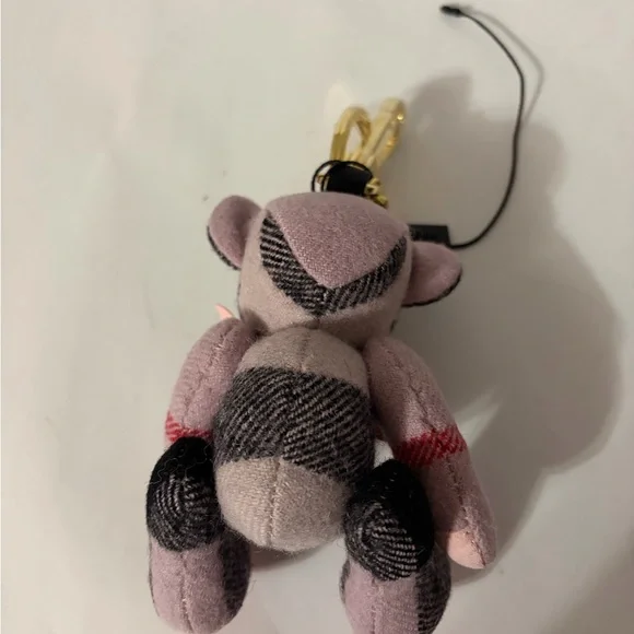 Burberry Plaid Bear Keychain - Picture 2 of 4